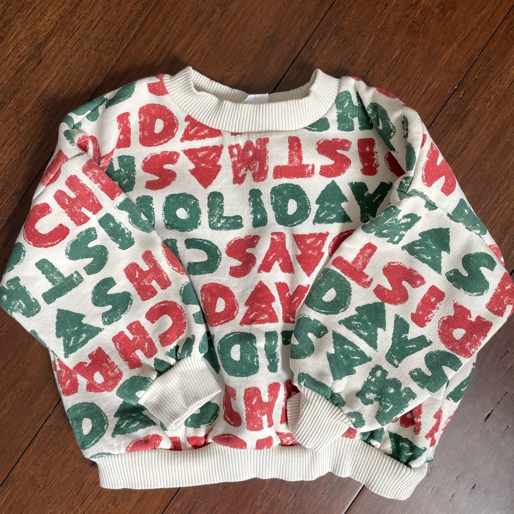 ZARA toddler holiday sweatshirt